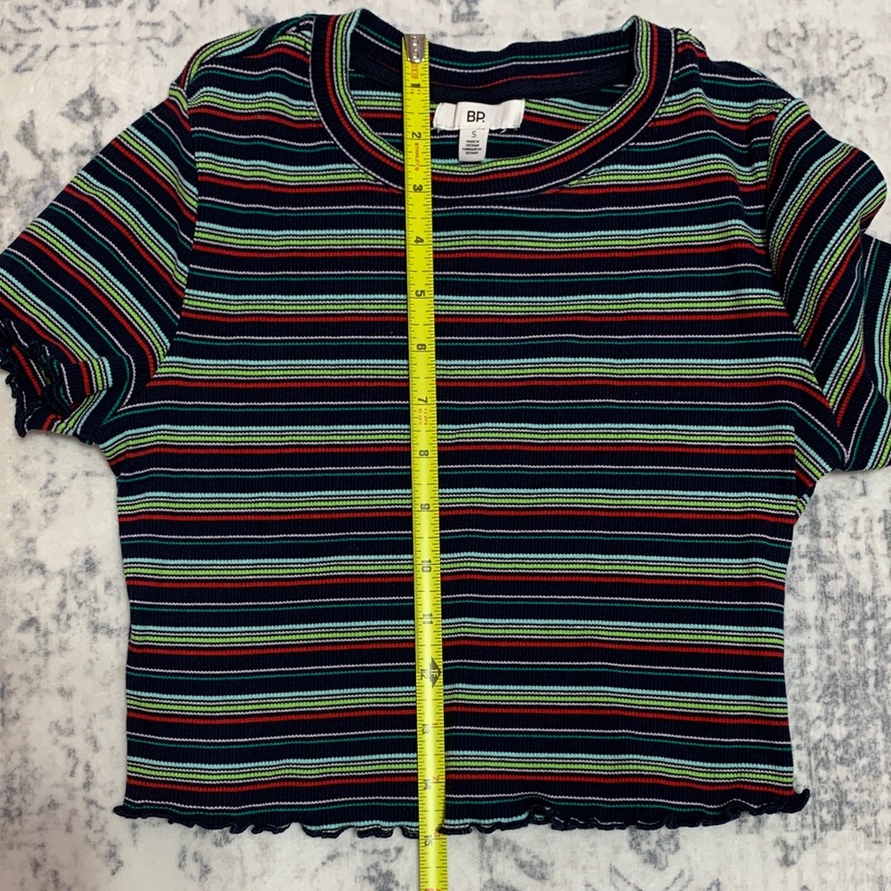 BP Multicolor Striped Crop Top - Picture 3 of 4